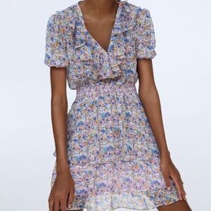 Zara Multi-colored Mini Dress